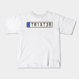 Trixter - License Plate Kids T-Shirt